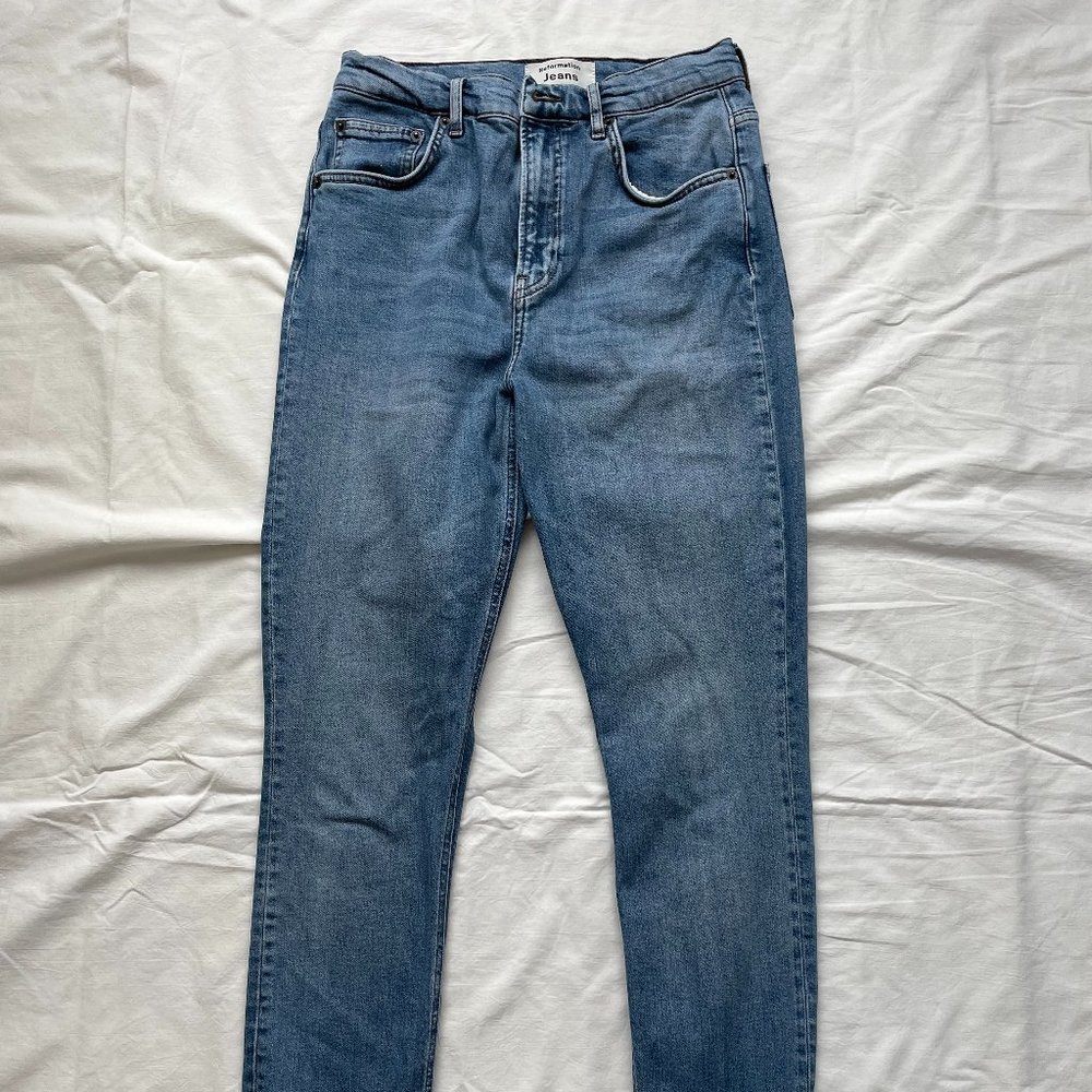 Reformation Jeans High & Skinny Jeans Catalina Wash